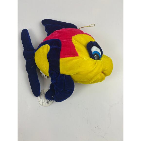 Toy Factory Multicolor Fish Plush Blue Yellow Red 14" Stuffed Animal - Picture 6 of 11